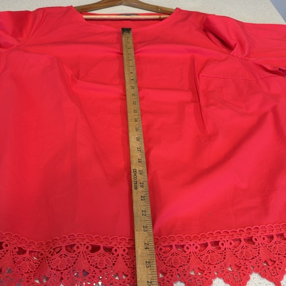 Coal pink Jessica London plus size 26W top with lace trim - Picture 9 of 12